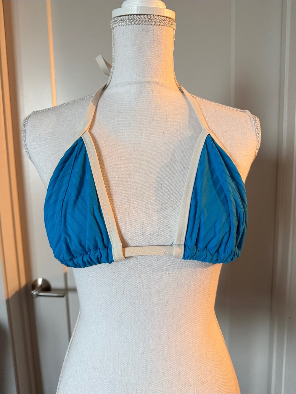 EUC Aerie Blue String Bikini Top